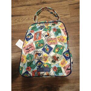NWT Vera Bradley Lunch Bunch Cuban Stamps Novelty Print Lunch Bag